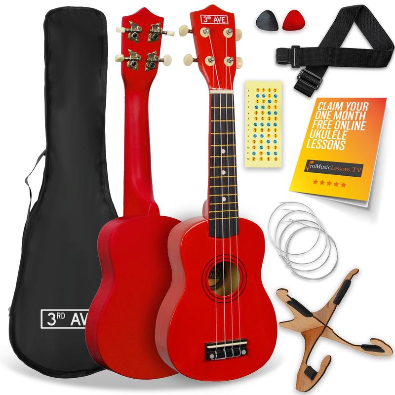 3rd Avenue Soprano Ukulele Starter Pack 4