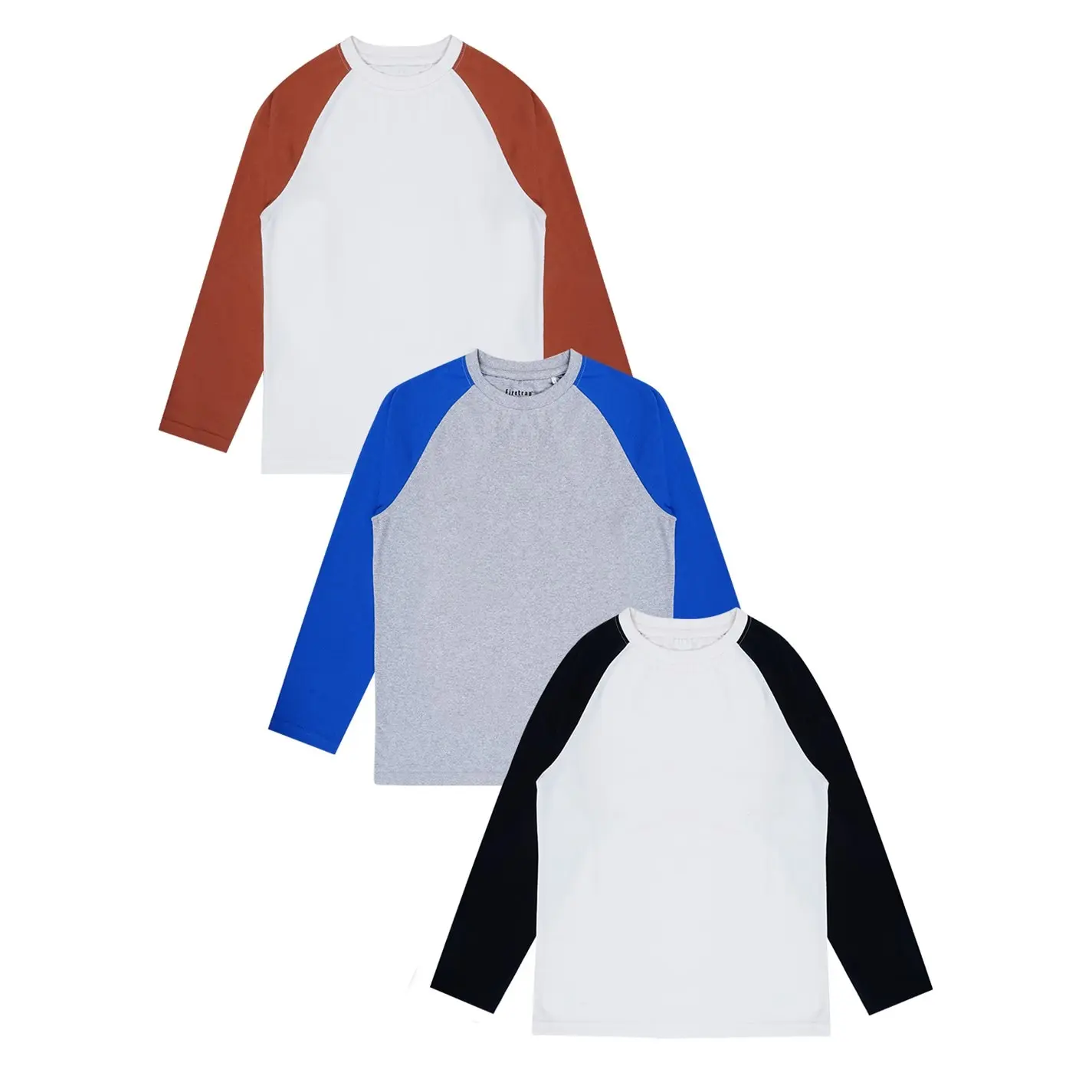 Firetrap Kids 3 Pack Long Sleeve T-Shirts Juniors T-Shirt