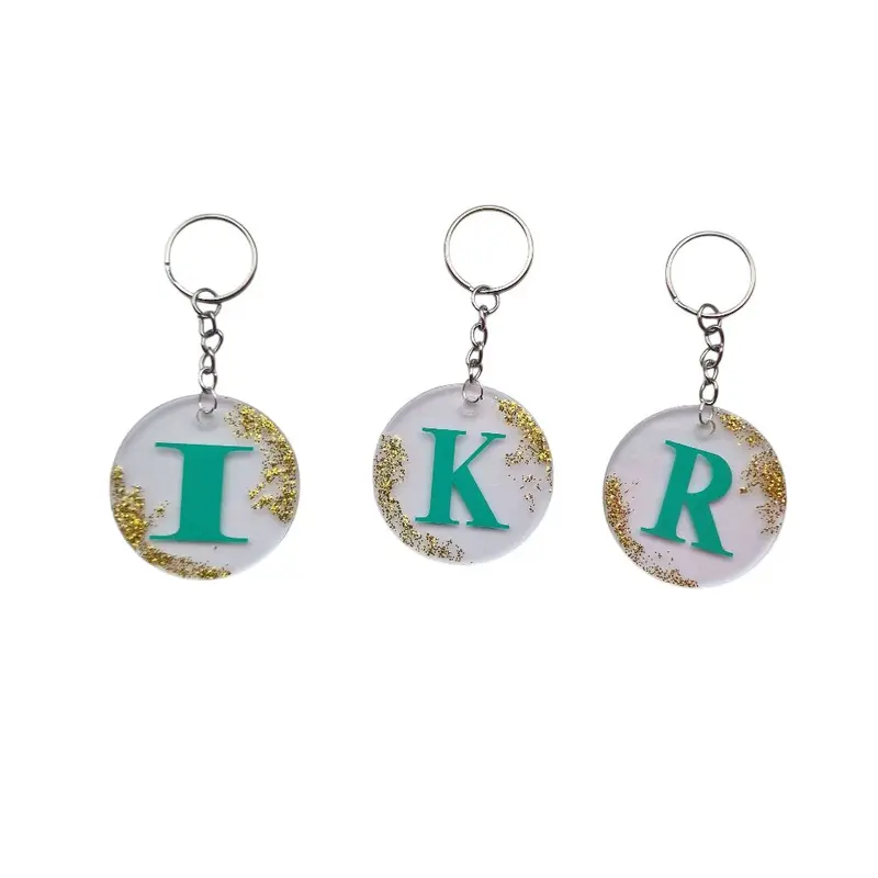personalised initial keychain 1