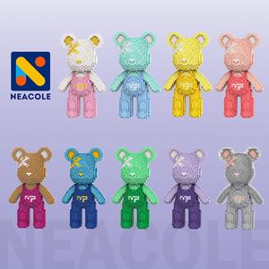 (Overalls Bear) Bear Building Block, Neacole building block, 2025 New Year Gift,Gift for kids, Building blocks for Kids, Building block birthday gifts, Creative Decoration, Birthday Gifts for Girls，Birthday Gifts for Boys，Overalls Bear
