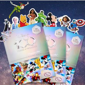 3 Blind Bags Disney D100 Crystal Art Sticker Packs (contains 9 stickers) Diamond painting Kits