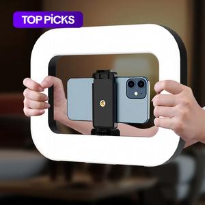 Portable Handheld Ring Fill Light, USB Rechargeable Phone Selfie Light, Desktop Selfie Light, Phone Accessories for Live Streaming, Vlogging & Photography, Protective, Selfie Led Lights