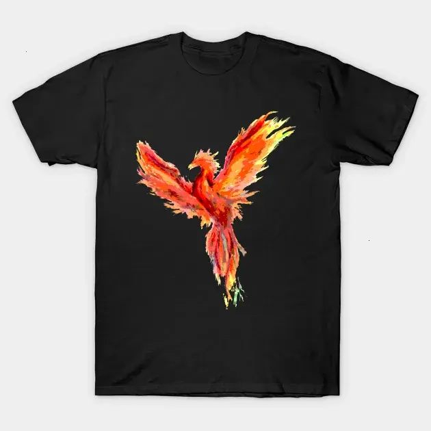 Phoenix T Shirt By Trashfox Cotton Oversized Hiphop Style Machine Washable 0