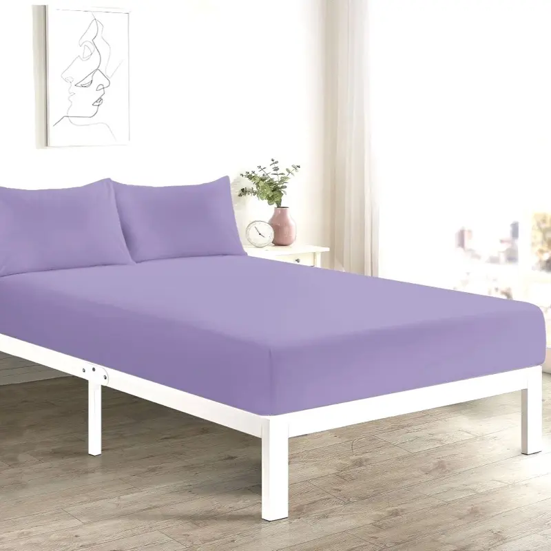 Extra Deep Fitted Sheets 40cm Deep Pocket for Thick Mattress Poly Cotton Material - Single Double King and Super King Sizes 2