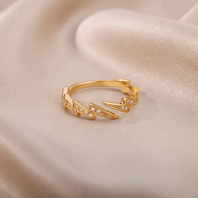 Serafin Lightening Bolt Ring / Stainless Steel 3
