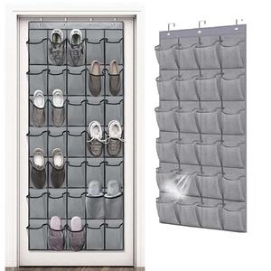 Multi Grid Hanging Storage Bag, 1pc Foldable Breathable Shoe Storage Organizer, Space-saving Shoe Organizer, Home Accessories, Home Organizer for Closet Sundries, Hangable Room Accessories & Essentials, Laundry Room Organiser, Freestanding Shoe Storage