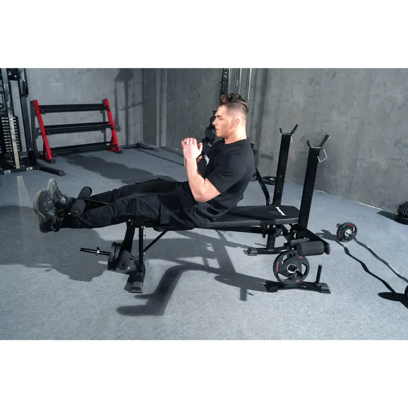 STRONGWAY™ Multi Gym - Adjustable Weight Bench with Barbell Rack (Foldable) 3