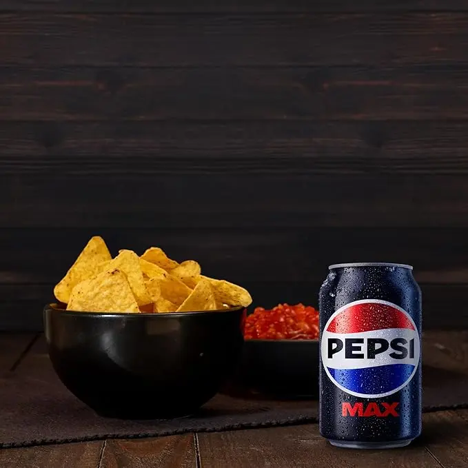 "Pepsi Max No Sugar Cola, 24 x 330ml Cans – Maximum Taste, No Sugar, Refreshing Soft Drink Pack" 2