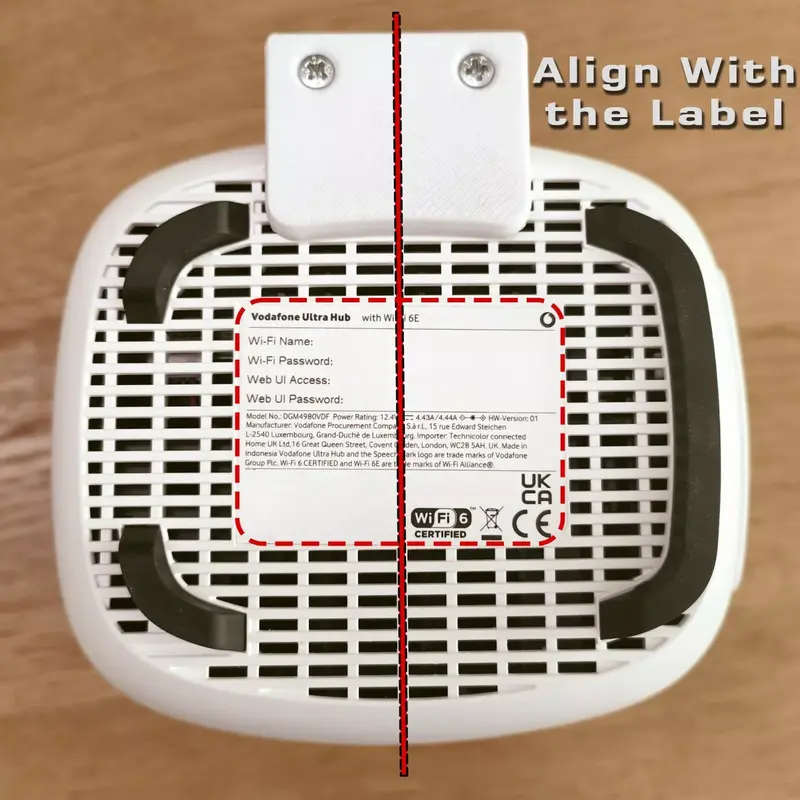 Wall Mount for Vodafone Ultra Hub WiFi 6E Router 4