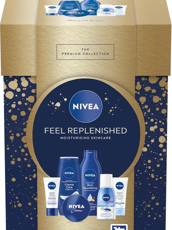 NIVEA Feel Replenished Gift Set (6 Products), Skincare Women's Gift Set with Creme, Eye Make-Up Remover, Shower Cream, Body Lotion, SPF15 Day Cream, and Night Cream 3