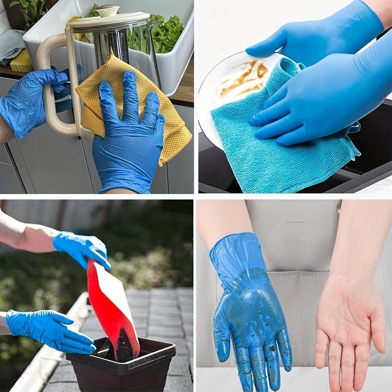 Product Introduction of 【50%OFF】50pcs Multi-Color Disposable Nitrile Gloves for Kitchen, Pet Bathing, Hair Dye, Manicure & Food Prep - Essential Household Cleaning Supplies, Small Tools, Disposable Apparel 9