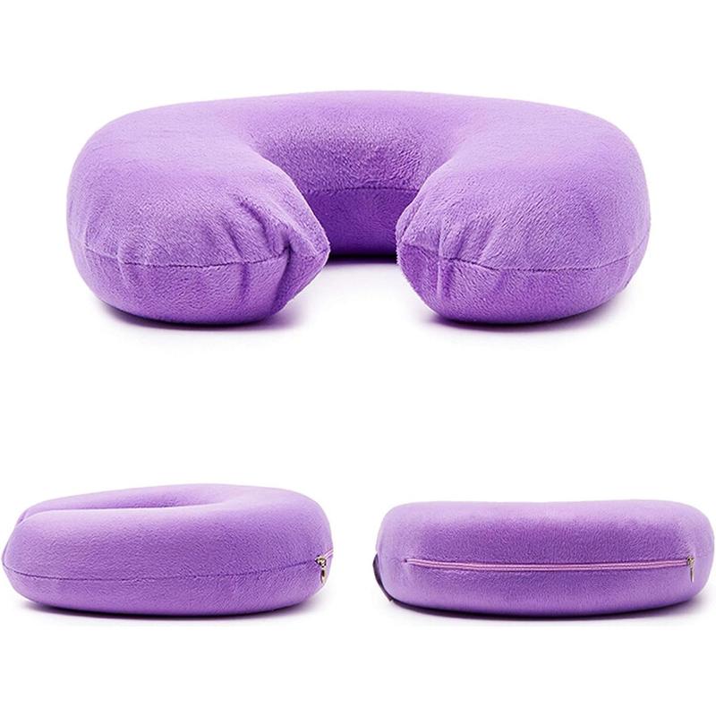 Neck pillow ,Memory Foam U Shape Travel Neck Pillow Soft Velour Cover for Head Support, Stress Relief,Airplane, Car, Home 5