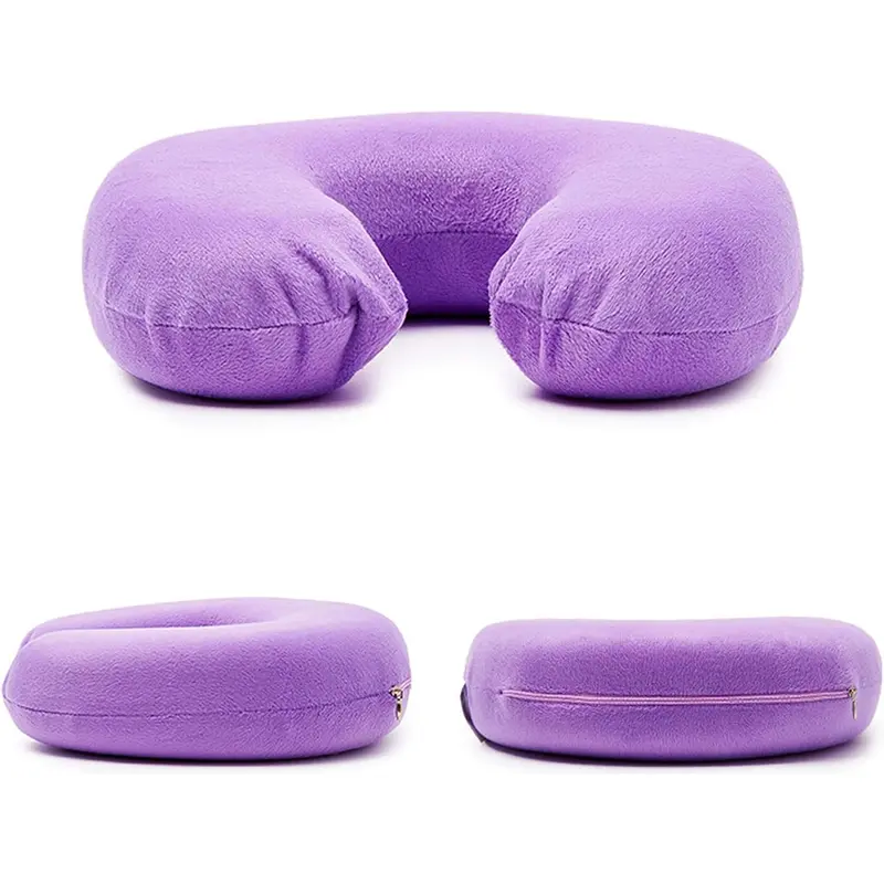 Neck pillow ,Memory Foam U Shape Travel Neck Pillow Soft Velour Cover for Head Support, Stress Relief,Airplane, Car, Home 5