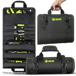 Roll Up Tool Bag, Portable Tool Bag, Multi-pockets Tool Organizer, Tool Roll Organizer for Mechanic, Electrician, Plumber and Carpenter