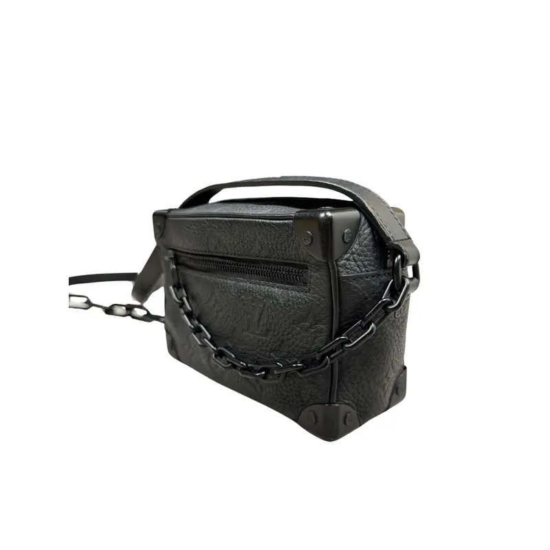 Preowned Louis Vuitton Mini Taurllion Monogram Soft Trunk - Black ONE SIZE 1