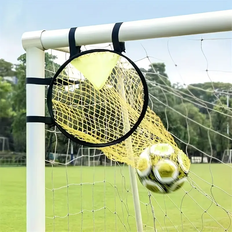 HGS    Youth Soccer Target Net Trainer – Knotless Mesh with Adjustable PVC Straps for Shooting and Free-Kick Accuracy 1