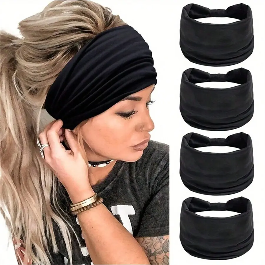 1PC Soft And Comfortable Wide-Brimmed Headbands For Yoga, Sports, And Running - Minimalist Hair Wraps And Accessories