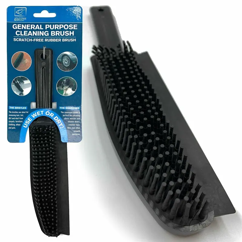New Protable Rubber Hand Brush Pet Hair Removal Cleaning Brush Rubber Bristle** 0