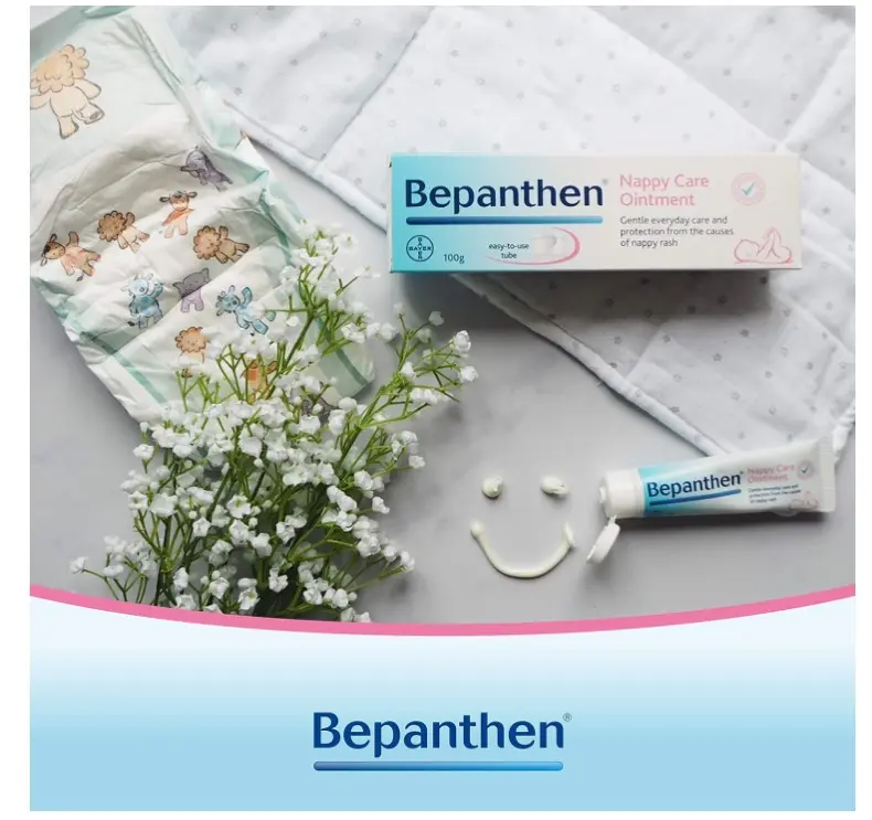 Bepanthen Nappy Care Ointment | Nappy Cream with Provitamin B5 | Suitable for Newborns Skin, 100 g (Packing May Vary). 2