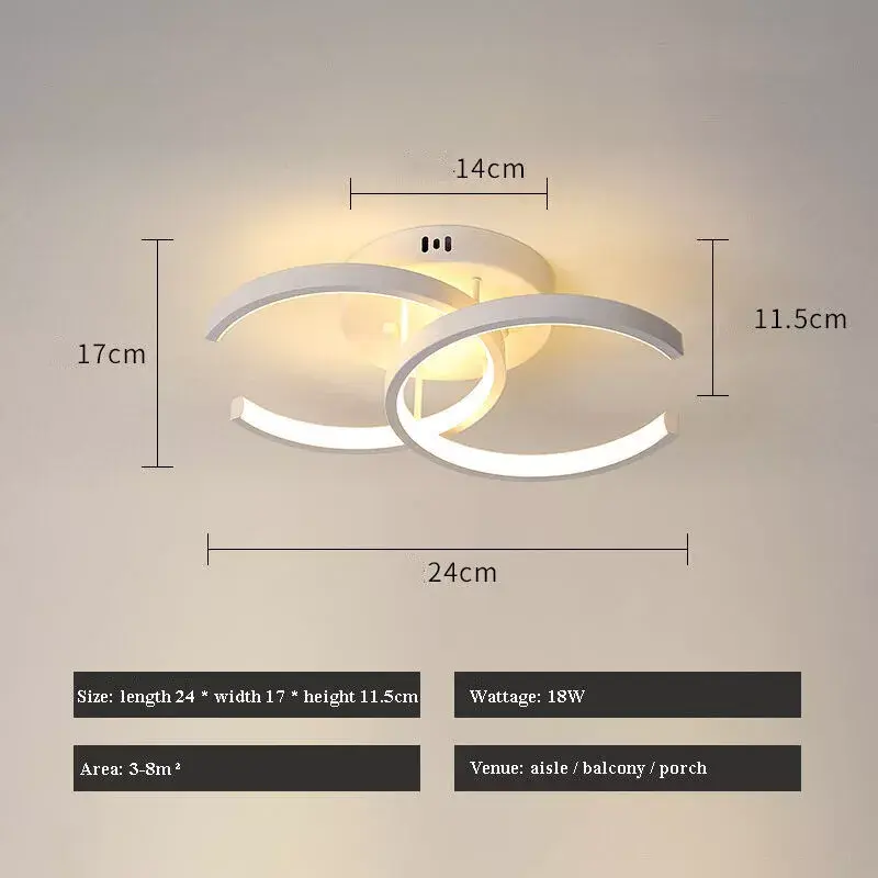 Product Introduction of Bedroom Ceiling Lights LED Ceiling Light dimmable Modern Living Room Lights indoor  lighting ceiling  light 8