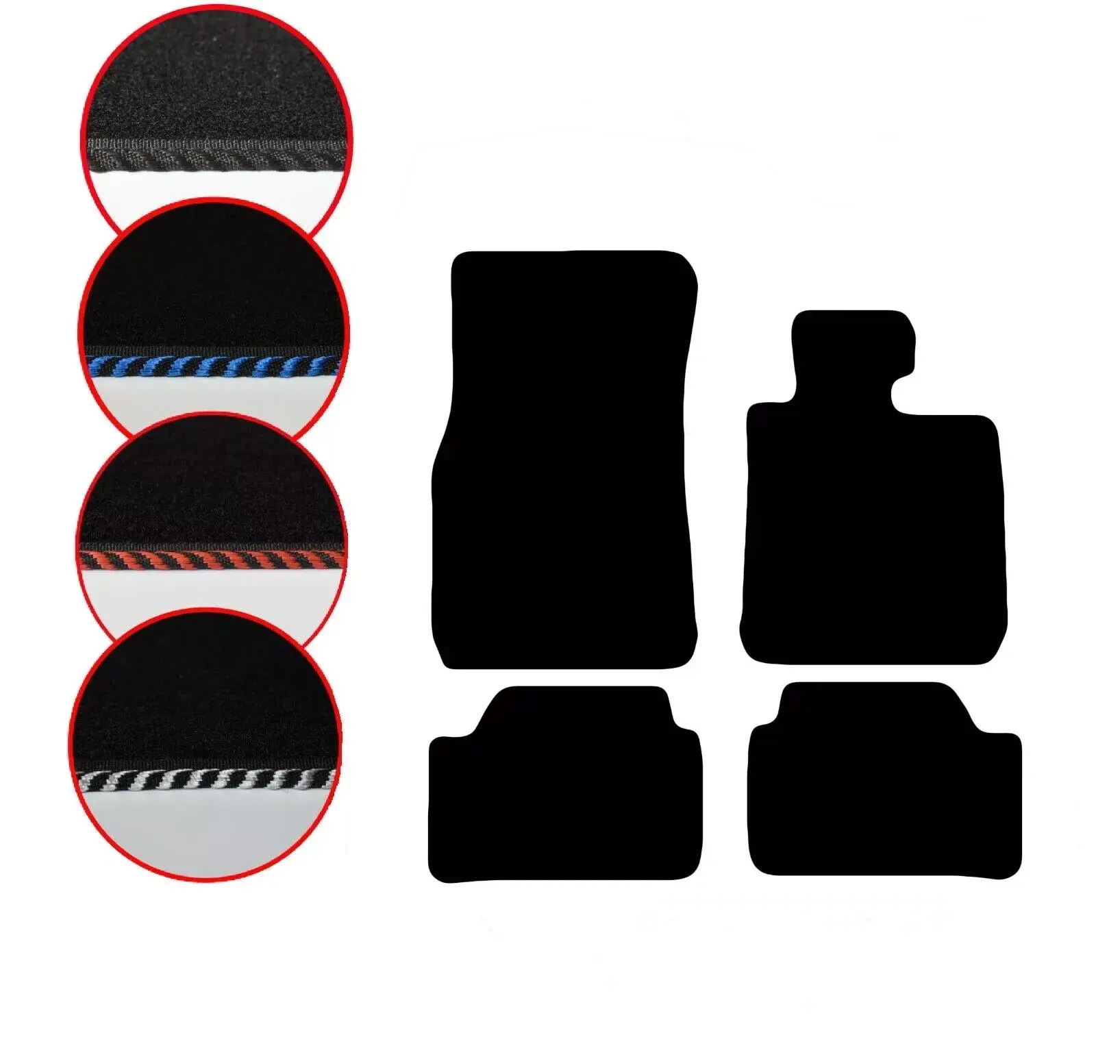 Car Floor Mats for BMW 1 Series F20-F21 (2011-2017), 4 PC Carpet