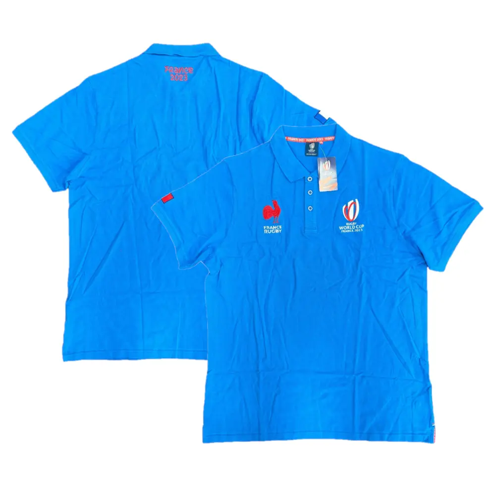 Rugby World Cup 2023 Polo Shirt Men's France Supporter Top