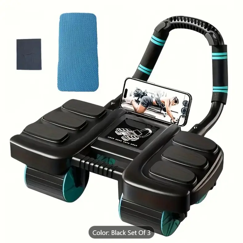 ( UK seller ) Automatic Rebound Ab Roller + 1 Free Knee Mat and Elbow Supports  Core Training  Home Workout  Home Workouts Core Muscle for all Traning Uk Stock exercise equipment tummy
