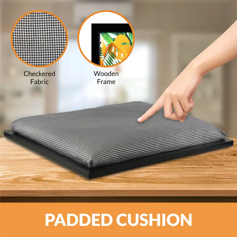 The Magic Toy Shop Lap Trays With Bean Bag Cushion Trays For Food Serving Tray Dinner Trays on Laps Food Trays For Lap Laptop Lap Tray With Cushion Lap Trays For Eating With Cushion (Tropical) 6