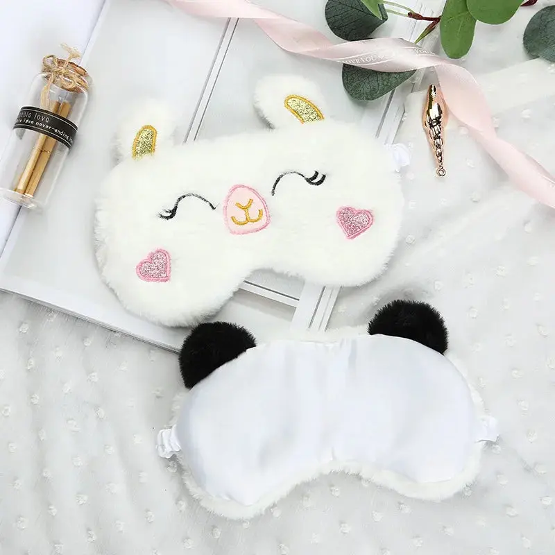 Cute Big Eyes Plush Sleep Mask for Kids – Soft Cartoon Cat Eyepatch for Travel, Nap, Bedtime, and Party Gifts 5