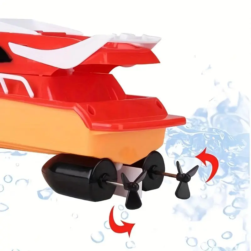 Remote Control Boat Toy, Fast Charging Speedboat with Dual Propeller Model, an Ideal Gift for Birthdays And Holidays. 8