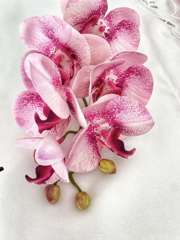 Artificial Orchid, Pink Orchid, Pink Flowers, Real Touch Orchids, Faux Orchid Artificial Flowers Gift for Her, Wedding Flowers, Home Decor 1