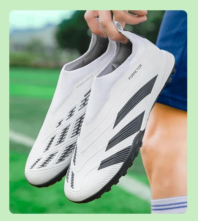 Product Introduction of New Men Original Football Shoes Indoor Society Professional Non Slip Soccer Ultralight Shoes Grass Training Kids Match Sneaker 20