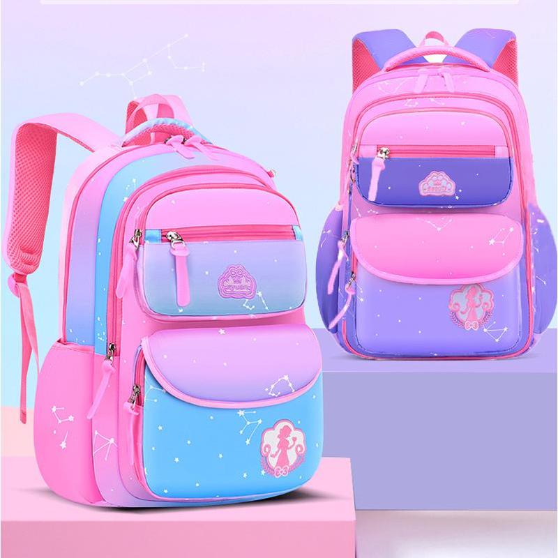 Kid Girl Backpack School Bag Pink Blue Purple For Teenagers Backpack Waterproof Girl Schoolbag Kawaii Cute Primary BookBag 1