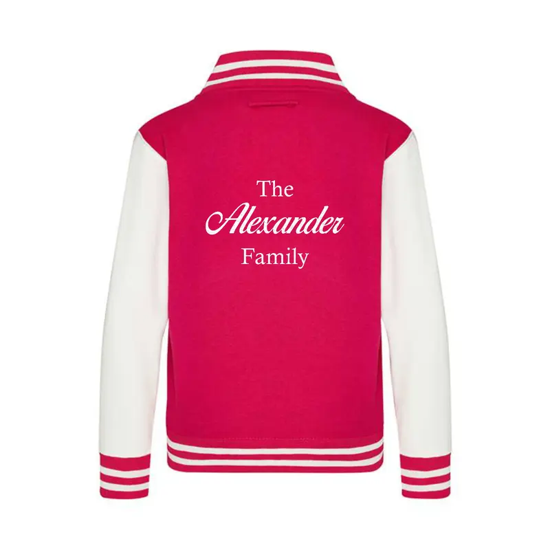 Personalised Varsity College Jacket  - Family Design - #W2 1
