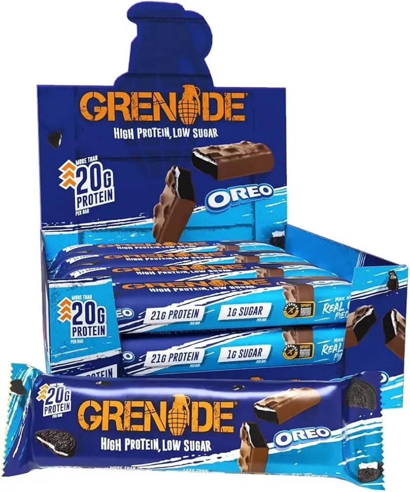 Grenade Protein Bars Oreo 20g Protein 12 x 60g Bars Best Before 04/25