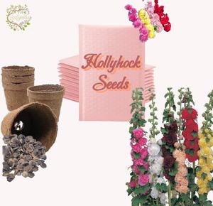 【Halloween Sale】Hollyhock Seeds - Grow Towering Cottage Garden Blooms - Sturdy Stems & Colorful Blooms - 100 Seeds