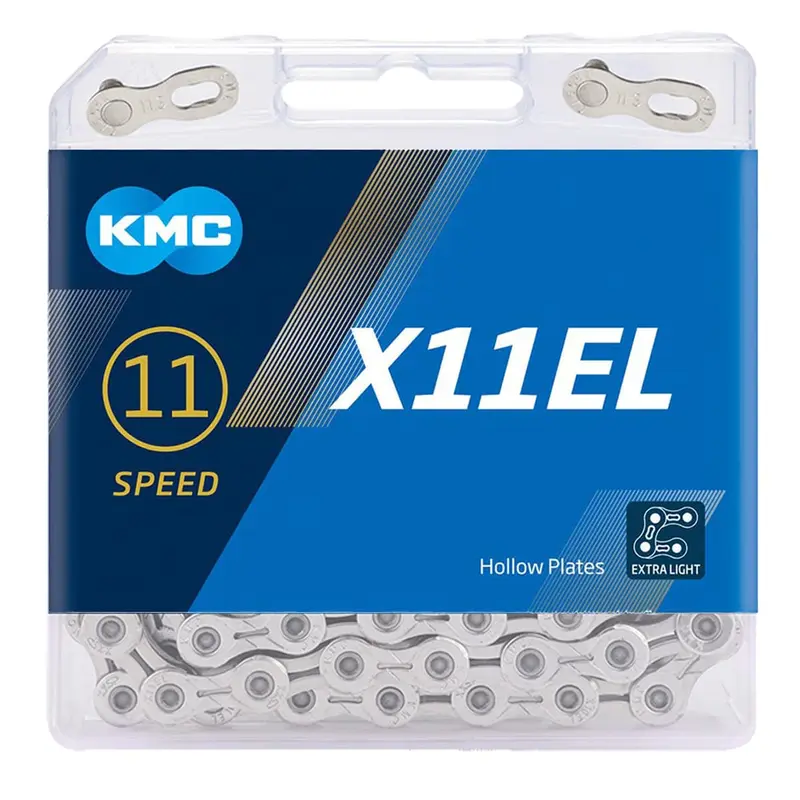 KMC Bike Chain X11, High Speed Bicycle Chain, Unbeatable Durability & Easy Mounting With X-Bridge Outer Plate, Shifting Performance Bicycle Chain, 11-Speed Bike Chain, 1/2" X 11/128" - 118 links 0