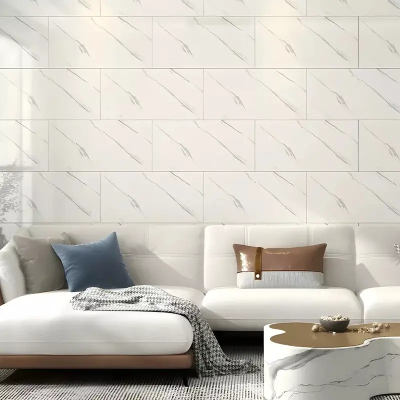 10x Marble Tiles Sticker Self-Adhesive Stick On Kitchen Home Wall Bathroom Decor subway marble  wall  sticker marble  wallpaper kitchen  wallpaper kitchen  fitters 1