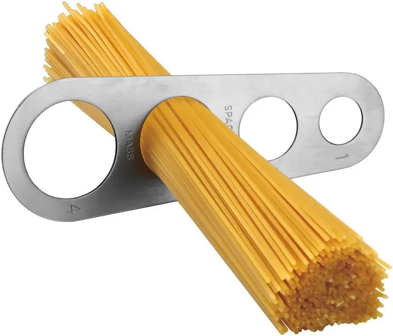 1PCS Stainless Steel Spaghetti Measure Tool 4 Holes Pasta Measuring Portion Control Gadgets Kitchen Accessories 2