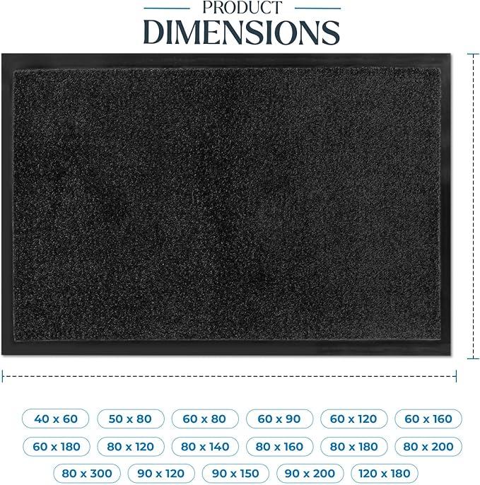 Washable Dirt Trapper Door Mats Indoor & Outdoor, Heavy Duty Non Slip Doormats, Stylish Rubber Backed Floor Mat, Super Absorbent Front Door Mat, Entrance Rug for Kitchen Plaid Non-slip gypsy home 2