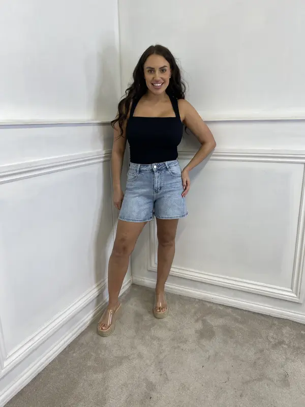 KMO MIMI sparkle mom shorts with pockets - TTS 0