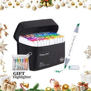 Double Tips Alcohol Markers Set, 1 Set Dual-tip Alcohol-based Markers Set, Art Supplies Kit for Adult Coloring Painting, Sketching, Art Markers Pen