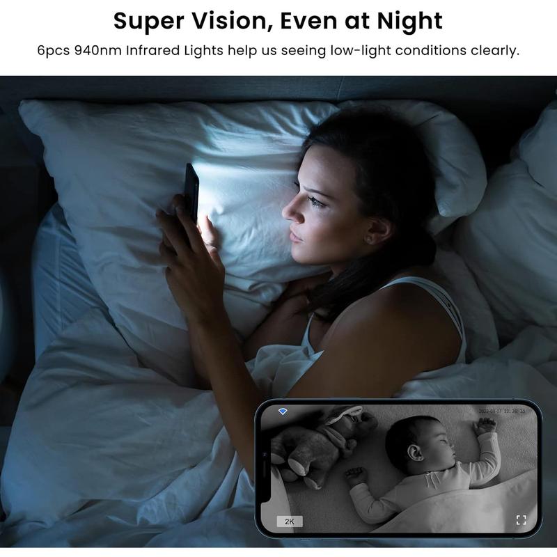 GALAYOU 2K WiFi Security Camera - Indoor Home CCTV with Motion Detection & Night Vision, Works with Alexa 3
