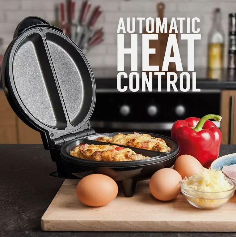 ELECTRIC 750W OMELETTE OMLETTE MAKER FRYING PAN EGG COOKER BREAKFAST NON STICK 1