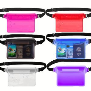 Waterproof Phone Bag, 2 Counts/set Screen Touch Sensitive Waterproof Dry Bag with Adjustable Strap, Sports Accessories for Swimming