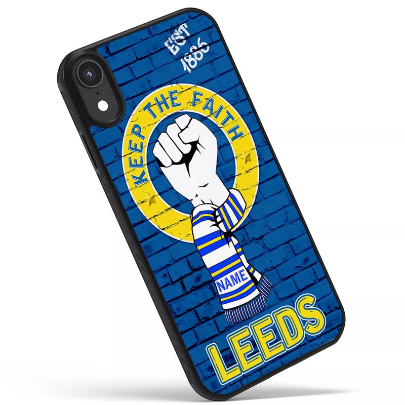 Leeds iPhone Case Football Hard Phone Cover Mens Dad Gift 2
