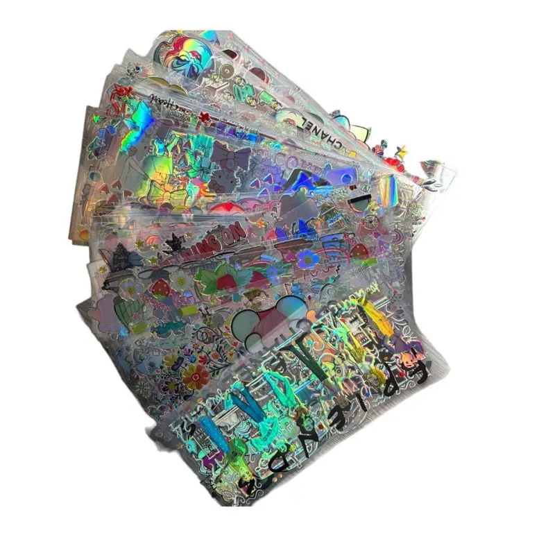 (RANDOM PICK) HOLOGRAPHIC UV DTF Cup Wraps 10PCS - Multiple Themes - See Listing for Details FREE GIFT WITH PURCHASE