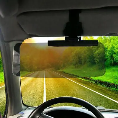 Universal Tinted Sun Shade-Anti-Glare Visor Shields Eyes From UV Rays and Reduces Headlight Glare at Night 2