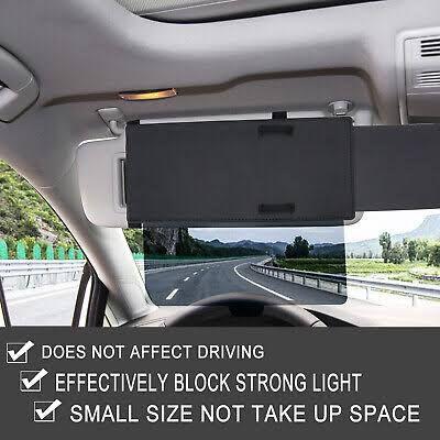 Universal Tinted Sun Shade-Anti-Glare Visor Shields Eyes From UV Rays and Reduces Headlight Glare at Night 5