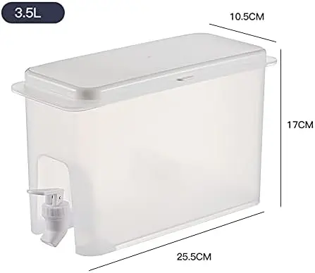 1 Gallon Plastic Beverage Dispenser with Spigot,Aguas Frescas Vitrolero Plastic Water Container,Great for Sun Tea, Iced Tea, Juice, Beer, Wine and Liquor 1